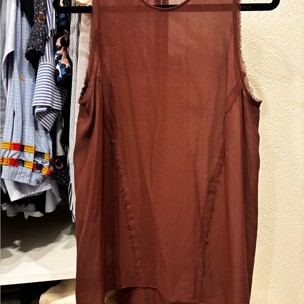 Helmut Lang, sheer Sleeveless Blouse